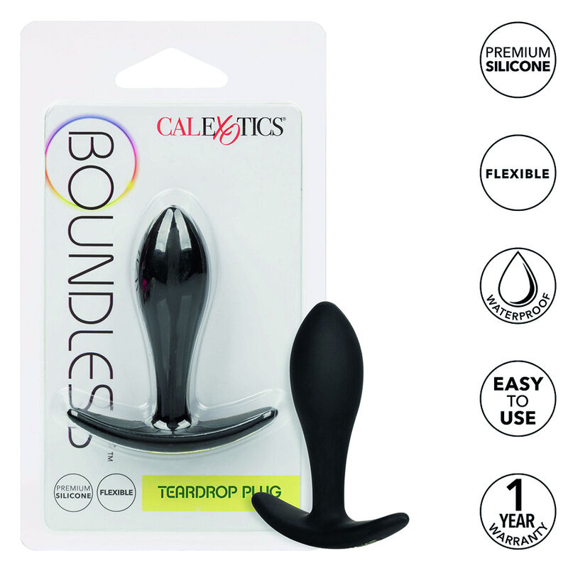 Imagen del artículo erótico CALEXOTICS - BOUNDLESS PLUG ANAL LGRIMA de CALEXOTICS en la sección JUGUETES BIENESTAR |Anal|Plugs Anales de Millenial Sexshop.