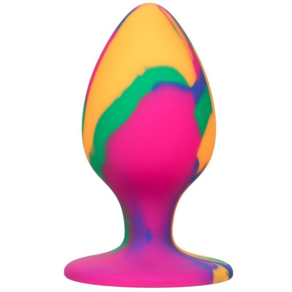 Imagen del artículo erótico CALEXOTICS - CHEEKY LARGE TIE-DYE PLUG ANAL de CALEXOTICS en la sección JUGUETES BIENESTAR |Anal|Plugs Anales de Millenial Sexshop.
