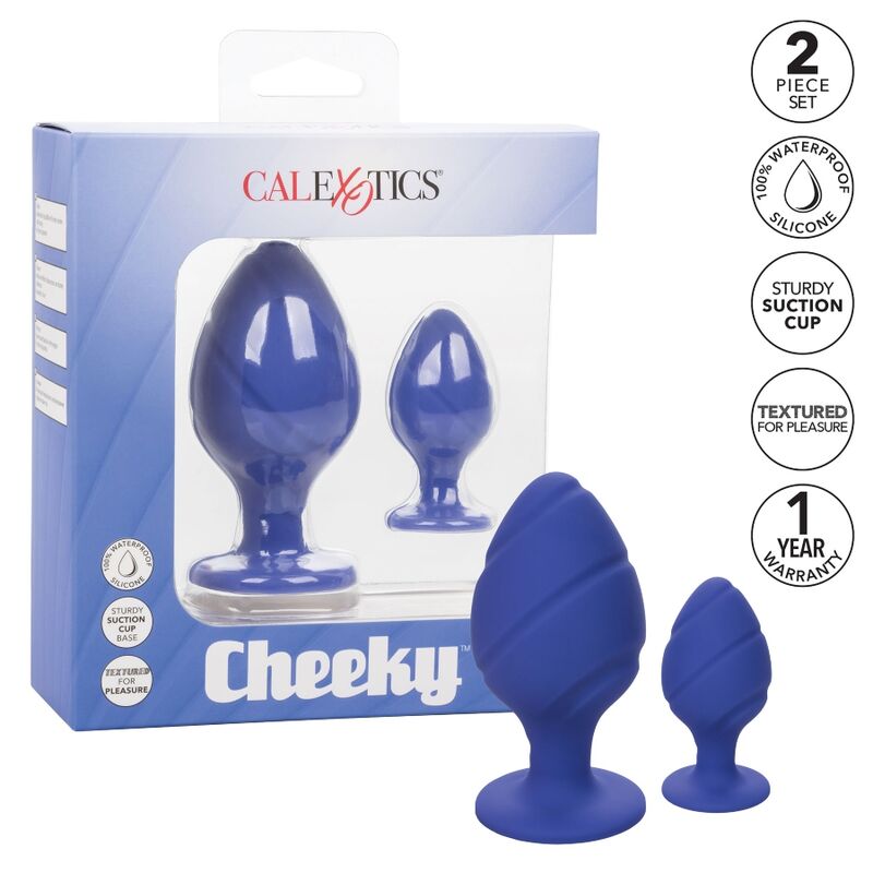Imagen del artículo erótico CALEXOTICS - CHEEKY PLUGS ANALES LILA de CALEXOTICS en la sección JUGUETES BIENESTAR |Anal|Plugs Anales de Millenial Sexshop.