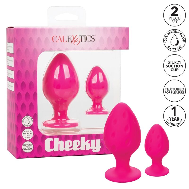 Imagen del artículo erótico CALEXOTICS - CHEEKY PLUGS ANALES ROSA de CALEXOTICS en la sección JUGUETES BIENESTAR |Anal|Plugs Anales de Millenial Sexshop.