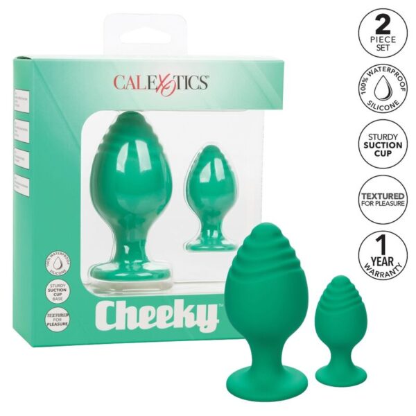 Imagen del artículo erótico CALEXOTICS - CHEEKY PLUGS ANALES VERDE de CALEXOTICS en la sección JUGUETES BIENESTAR |Anal|Plugs Anales de Millenial Sexshop.