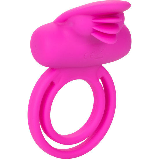 Imagen del artículo erótico CALEXOTICS - DUAL CLIT FLICKER ENHANCER DOBLE ANILLO VIBRADOR DE SILICONA ROSA de CALEXOTICS en la sección JUGUETES BIENESTAR |Juguetes para Hombres|Accesorios para el pene|Anillos Pene|Anillos con Vibración de Millenial Sexshop.