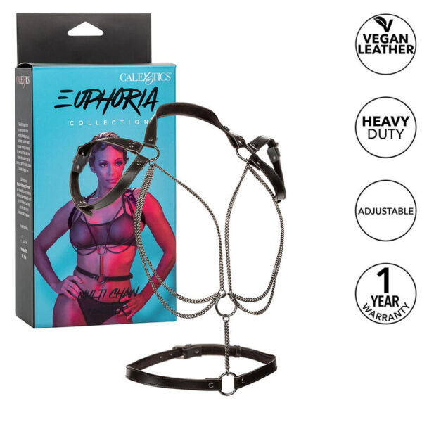 Imagen del artículo erótico CALEXOTICS - EUPHORIA ARNÉS ESTILO CABESTRO CON MÚLTIPLES CADENAS PREMIUM de CALEXOTICS en la sección BDSM & BONDAGE |Bondage|Arneses fijación de Millenial Sexshop.