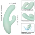 CALEXOTICS - PACIFICA FIJI VIBRADOR Y ESTIMULADOR PUNTO G 10 VIBRACIONES AQUA - Imagen 7