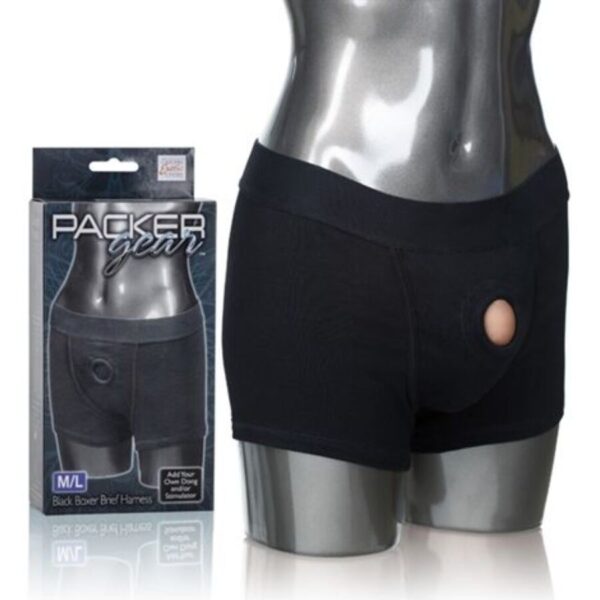 Imagen del artículo erótico CALEXOTICS - PACKER GEAR BOXER ARNÉS UNIVERSAL M/L de CALEXOTICS en la sección JUGUETES BIENESTAR |Arneses|Complementos Arneses de Millenial Sexshop.