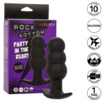 Imagen del artículo erótico CALEXOTICS - ROCK BOTTOM PLUG ANAL CON CUENTAS 10 VIBRACIONES SILICONA NEGRO de CALEXOTICS en la sección JUGUETES BIENESTAR |Anal|Plugs Anales de Millenial Sexshop.