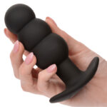 CALEXOTICS - ROCK BOTTOM PLUG ANAL CON CUENTAS 10 VIBRACIONES SILICONA NEGRO - Imagen 6