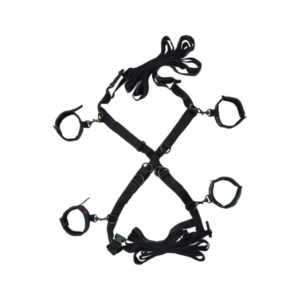 Imagen del artículo erótico CALEXOTICS - SCANDAL SET DE ATADURAS CRUZADAS CAMA de CALEXOTICS en la sección BDSM & BONDAGE |Bondage|Sets Bondage de Millenial Sexshop.