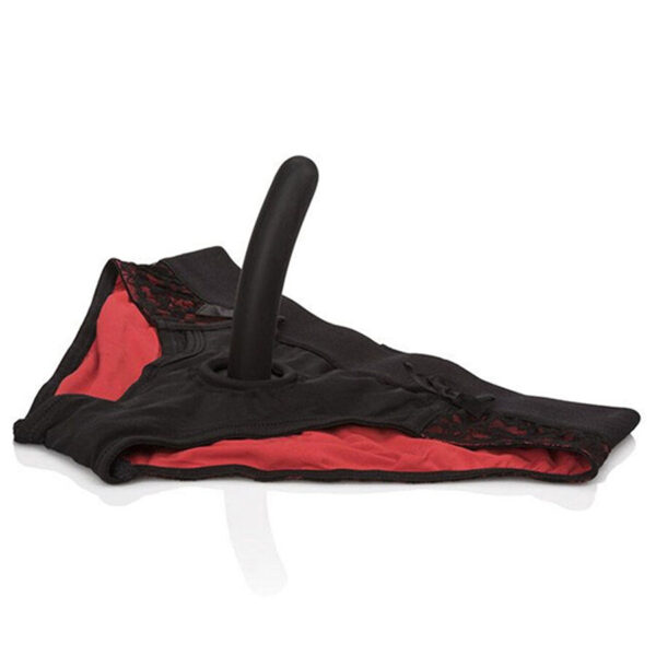 Imagen del artículo erótico CALEXOTICS - SCANDAL SET DE BRAGUITAS ROJAS CON DILDO TALLA L/XL de CALEXOTICS en la sección JUGUETES BIENESTAR |Dildos sin Vibración de Millenial Sexshop.