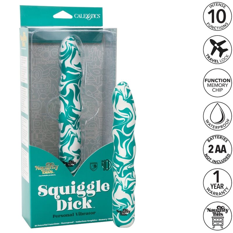 Imagen del artículo erótico CALEXOTICS - SQUIGGLE DICK PERSONAL de CALEXOTICS en la sección JUGUETES BIENESTAR |Vibradores|Vibradores Clasicos anales o vaginales de Millenial Sexshop.