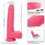 CALEXOTICS - STUDS VIBRADOR REALÍSTICO 10 VIBRACIONES Y ROSA - Imagen 8