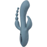 CALEXOTICS - VIBRADOR TRIPLE ÉXTASIS GRIS - Imagen 4
