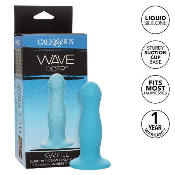 Imagen del artículo erótico CALEXOTICS - WAVE RIDER SWELL PLUG ANAL AZUL de CALEXOTICS en la sección JUGUETES BIENESTAR |Anal|Plugs Anales de Millenial Sexshop.