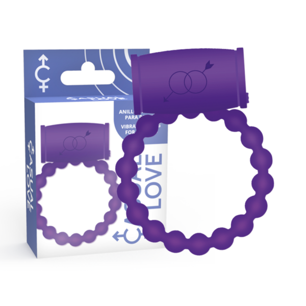 Imagen del artículo erótico CASUAL LOVE - 25 ANILLO VIBRADOR PAREJAS VIOLETA de CASUAL LOVE en la sección JUGUETES BIENESTAR |Juguetes para Hombres|Accesorios para el pene|Anillos Pene|Anillos con Vibración de Millenial Sexshop.