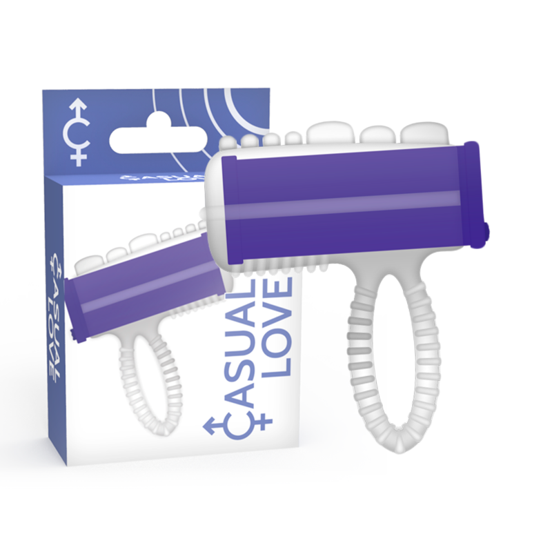 Imagen del artículo erótico CASUAL LOVE - RING VIBRADOR LENGUA LILA de CASUAL LOVE en la sección JUGUETES BIENESTAR |Juguetes para Hombres|Accesorios para el pene de Millenial Sexshop.