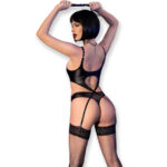CHILIROSE - CR 4625 SET CUATRO PIEZAS CROTCHLESS NEGRO M - Imagen 2