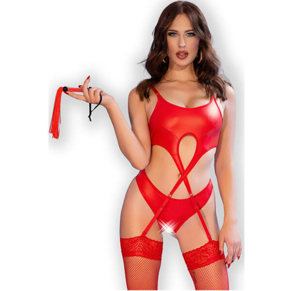 Imagen del artículo erótico CHILIROSE - CR 4625 SET CUATRO PIEZAS CROTCHLESS ROJO S de CHILIROSE SETS en la sección MODA & LENCERÍA|Lencería Mujer|Lencería Picante|Sets con Liguero de Millenial Sexshop.