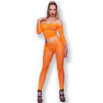 Imagen del artículo erótico CHILIROSE - CR 4661 TOP & LEGGINS NARANJA S/M de CHILIROSE SETS en la sección MODA & LENCERÍA|Lencería Mujer|Lencería Sexy|Top y parte inferior de Millenial Sexshop.