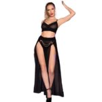 Imagen del artículo erótico CHILIROSE - CR 4672 TOP NEGRO FALDA Y TANGA CON CADENAS DORADAS L de CHILIROSE SETS en la sección MODA & LENCERÍA|Lencería Mujer|Lencería Picante|Conjunto de lencería sexy de Millenial Sexshop.