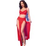 Imagen del artículo erótico CHILIROSE - CR 4850 SET TOP ROJO Y LEGGINS CON COMPLEMENTOS DORADOS M de CHILIROSE SETS en la sección MODA & LENCERÍA|Lencería Mujer|Lencería Picante|Conjunto de lencería sexy de Millenial Sexshop.