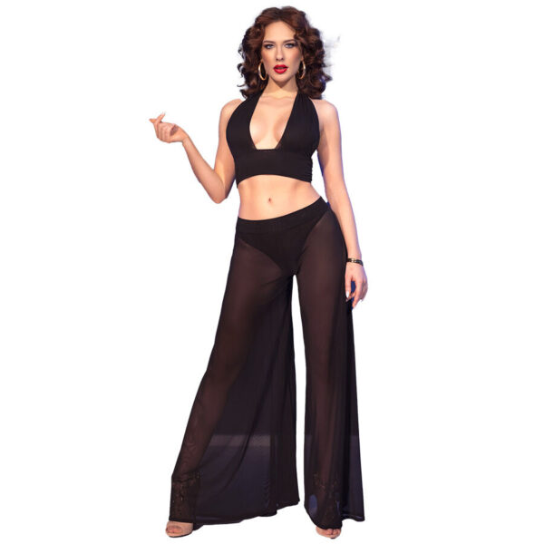 Imagen del artículo erótico CHILIROSE - CR  4857 SET TOP Y PANTALONES NEGRO TALLA S de CHILIROSE SETS en la sección MODA & LENCERÍA|Lencería Mujer|Lencería Picante|Conjunto de lencería sexy de Millenial Sexshop.