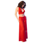 CHILIROSE - CR 4857 SET TOP Y PANTALONES ROJO TALLA L - Imagen 2