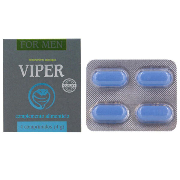Imagen del artículo erótico COBECO - VIPER POTENCIADOR MASCULINO 4 CAPSULAS de COBECO PHARMA en la sección DROGUERÍA |Complementos Alimenticios|Cápsulas para Hombres de Millenial Sexshop.
