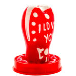 CONDOMERIE - PRESERVATIVO DECORATIVO PINTADO A MANO CORAZÓN - TE AMO MODELO 1 - Imagen 4