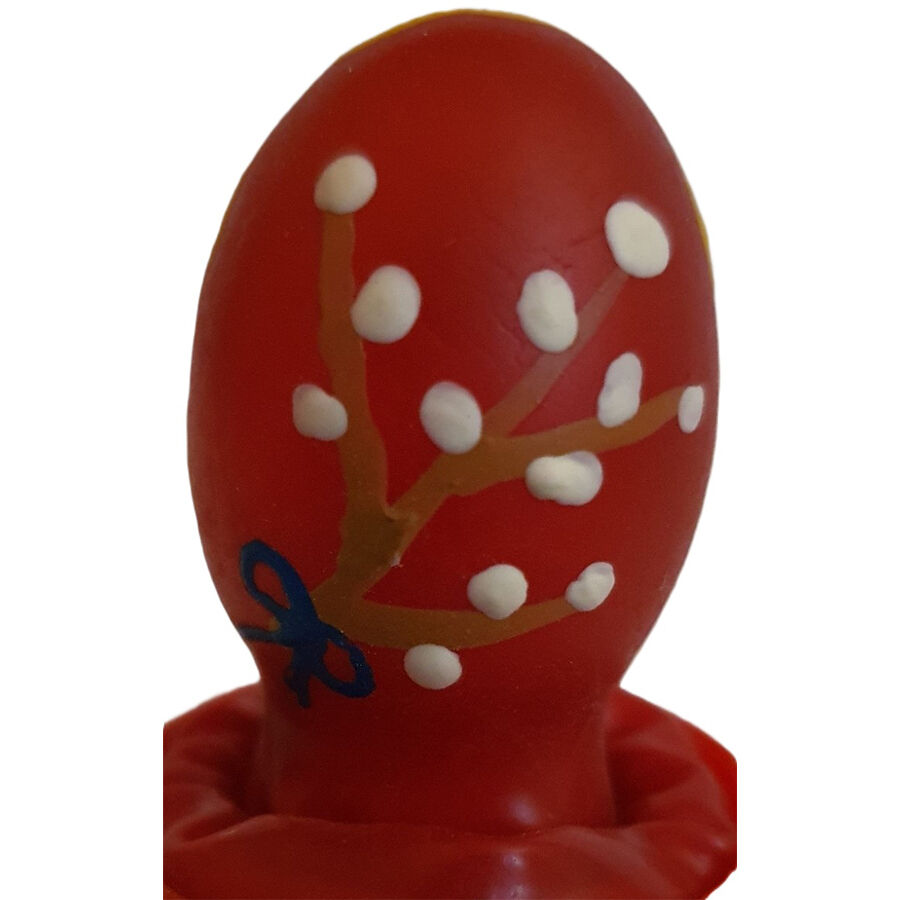 Imagen del artículo erótico CONDOMERIE - PRESERVATIVO DECORATIVO PINTADO A MANO HUEVO DE PASCUA ROJO de CONDOMERIE en la sección PRESERVATIVOS |Preservativos Divertidos de Millenial Sexshop.