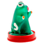 CONDOMERIE - PRESERVATIVO DECORATIVO PINTADO A MANO RANA MODEL 1 - Imagen 2