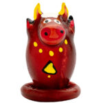 CONDOMERIE - PRESERVATIVO DECORATIVO PINTADO A MANO TORO MODELO 1 - Imagen 4