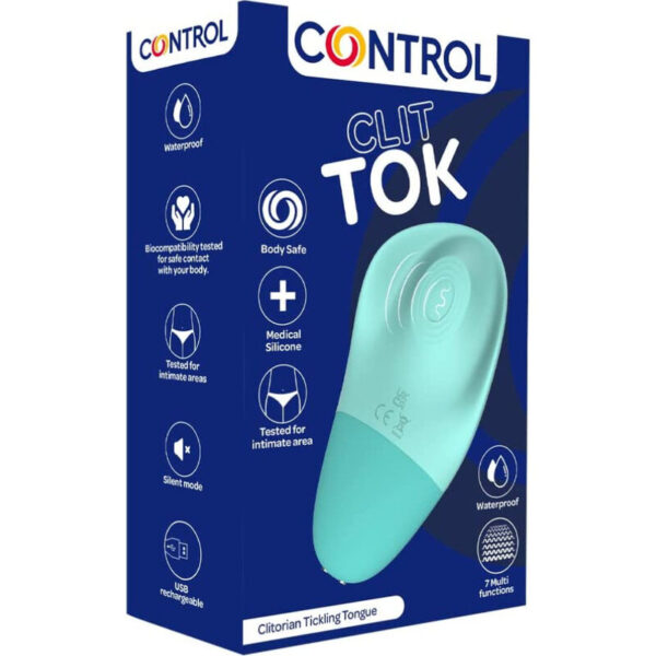 Imagen del artículo erótico CONTROL - CLIT TOK LENGUA ESTIMULADORA DE CLÍTORIS RECARGABLE de CONTROL TOYS en la sección JUGUETES BIENESTAR |Vibradores|Vibradores Lay-on Clítoris de Millenial Sexshop.