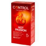 Imagen del artículo erótico CONTROL - HOT PASSION PRESERVATIVOS EFECTO CALOR 10 UNIDADES de CONTROL CONDOMS en la sección PRESERVATIVOS |Efecto Frio o Calor de Millenial Sexshop.