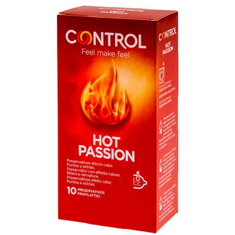 CONTROL - HOT PASSION PRESERVATIVOS EFECTO CALOR 10 UNIDADES-MillenialSexshop-CONTROL CONDOMS Imagen del artículo erótico CONTROL - HOT PASSION PRESERVATIVOS EFECTO CALOR 10 UNIDADES de CONTROL CONDOMS en la sección PRESERVATIVOS |Efecto Frio o Calor de Millenial Sexshop.