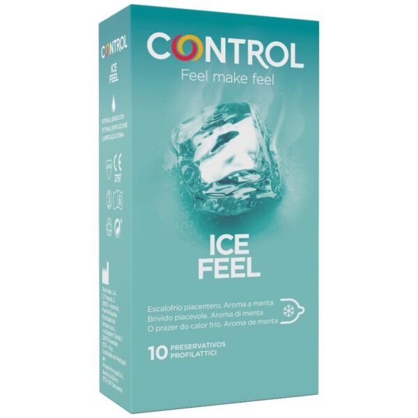 Imagen del artículo erótico CONTROL - ICE FEEL PRESERVATIVOS EFECTO FRIO 10 UNIDADES de CONTROL CONDOMS en la sección PRESERVATIVOS |Efecto Frio o Calor de Millenial Sexshop.