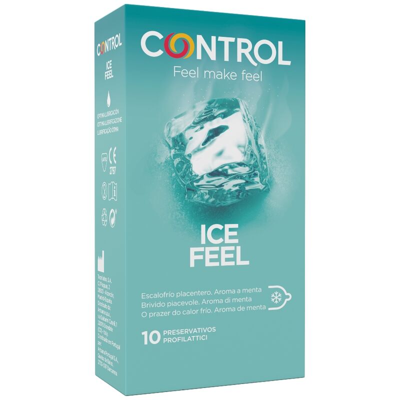 Imagen del artículo erótico CONTROL - ICE FEEL PRESERVATIVOS EFECTO FRIO 10 UNIDADES de CONTROL CONDOMS en la sección PRESERVATIVOS |Efecto Frio o Calor de Millenial Sexshop.