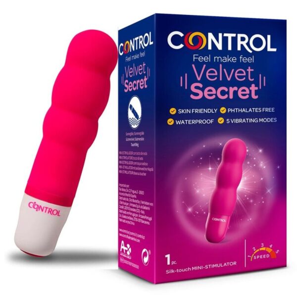 Imagen del artículo erótico CONTROL - VELVET SECRET MINI ESTIMULADOR de CONTROL TOYS en la sección JUGUETES BIENESTAR |Juguetes para Mujeres|Estimuladores|Para Clítoris de Millenial Sexshop.