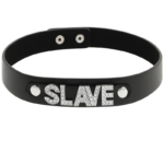 COQUETTE CHIC DESIRE - CHOKER CUERO VEGANO SLAVE - Imagen 3