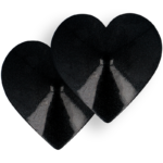 COQUETTE CHIC DESIRE - CUBRE PEZONES METAL CORAZONES NEGROS - Imagen 3