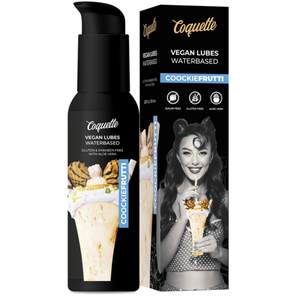 Imagen del artículo erótico COQUETTE CHIC DESIRE - PREMIUM EXPERIENCE LUBRICANTE VEGANO COOKIEFRUTTI 100ML de COQUETTE COSMETICS en la sección DROGUERÍA |Lubricantes|Con deliciosos Sabores de Millenial Sexshop.