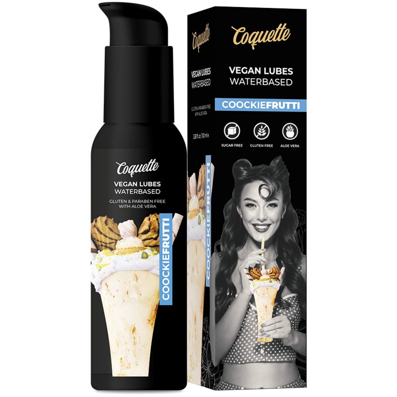 Imagen del artículo erótico COQUETTE CHIC DESIRE - PREMIUM EXPERIENCE LUBRICANTE VEGANO COOKIEFRUTTI 100ML de COQUETTE COSMETICS en la sección DROGUERÍA |Lubricantes|Con deliciosos Sabores de Millenial Sexshop.