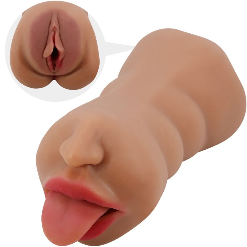 CRAZY BULL - SARAH MASTURBADOR DOBLE BOCA & VAGINA NATURAL-MillenialSexshop-CRAZY BULL Imagen del artículo erótico CRAZY BULL - SARAH MASTURBADOR DOBLE BOCA & VAGINA NATURAL de CRAZY BULL en la sección JUGUETES BIENESTAR |Juguetes para Hombres|Vaginas sin vibración de Millenial Sexshop.