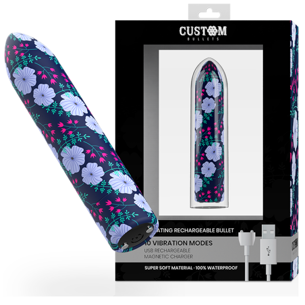Imagen del artículo erótico CUSTOM BULLETS - BALA RECARGABLE SPRING 10 INTENSIDADES de CUSTOM BULLETS en la sección JUGUETES BIENESTAR |Juguetes para Mujeres|Estimuladores|Balas vibradoras de Millenial Sexshop.