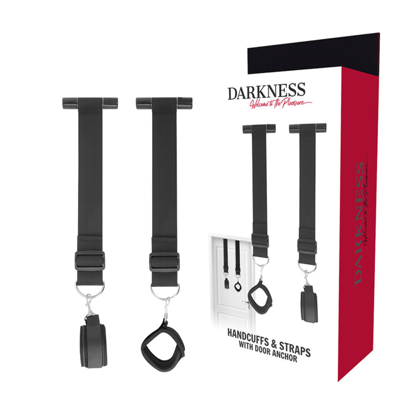 Imagen del artículo erótico DARKNESS - BONDAGE ESPOSAS PARA LA PUERTA de DARKNESS BONDAGE en la sección BDSM & BONDAGE |Bondage|Esposas de fijación de Millenial Sexshop.