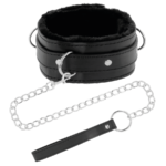 DARKNESS - COLLAR CONFORTABLE DE POSTURA CON CADENA LEATHER - Imagen 2