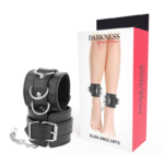 Imagen del artículo erótico DARKNESS - ESPOSAS CUERO TOBILLOS AJUSTABLES NEGRO de DARKNESS BONDAGE en la sección BDSM & BONDAGE |Bondage|Esposas de Millenial Sexshop.