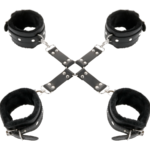 DARKNESS - ESPOSAS DE CUERO PARA PIES Y MANOS NEGRO - Imagen 2