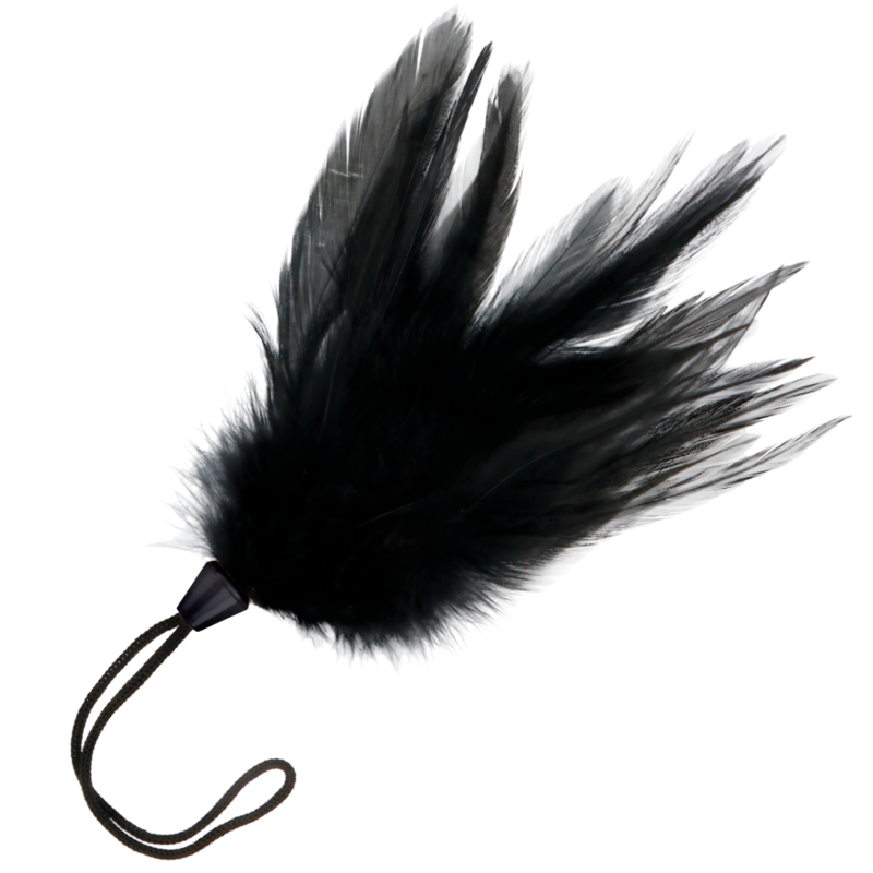 Imagen del artículo erótico DARKNESS - PLUMA ESTIMULADORA NEGRO 17 CM de DARKNESS SENSATIONS en la sección MODA & LENCERÍA|Lencería Mujer|Accesorios|Boas y Plumas de Millenial Sexshop.