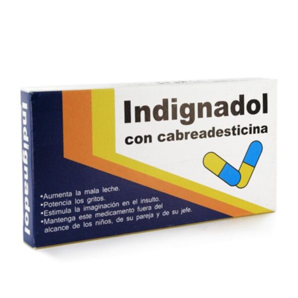 Imagen del artículo erótico DIABLO GOLOSO - CAJA DE MEDICAMENTOS INDIGNADOL de DIABLO GOLOSO en la sección ARTÍCULOS VARIOS|Dulces|Caramelos Divertidos de Millenial Sexshop.
