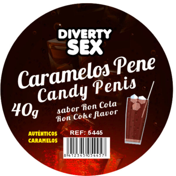 Imagen del artículo erótico DIABLO PICANTE - 20 CARAMELOS PENE CON SABOR RON COLA de DIABLO PICANTE en la sección ARTÍCULOS VARIOS|Articulos divertidos de Millenial Sexshop.